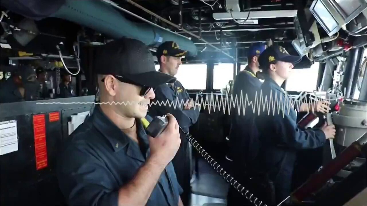 US Navy shares audio message to ships in Iran blockade<br><br>
