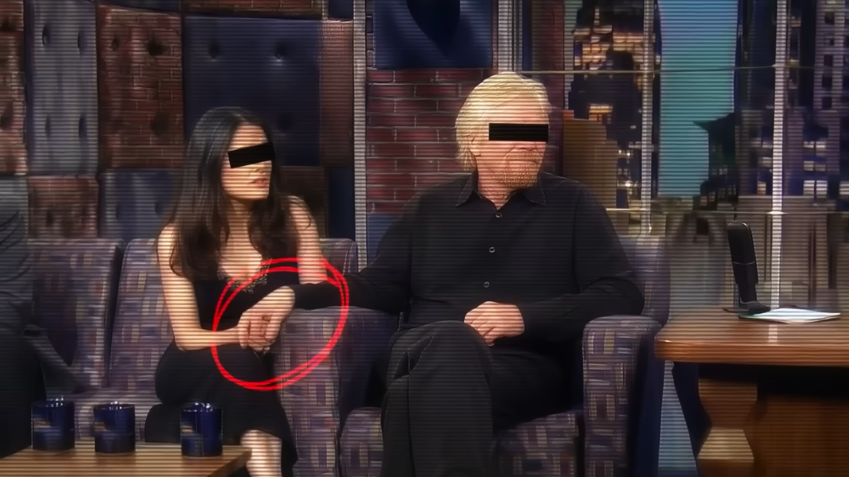 Richard Branson kept touching Salma Hayek on Conan - 