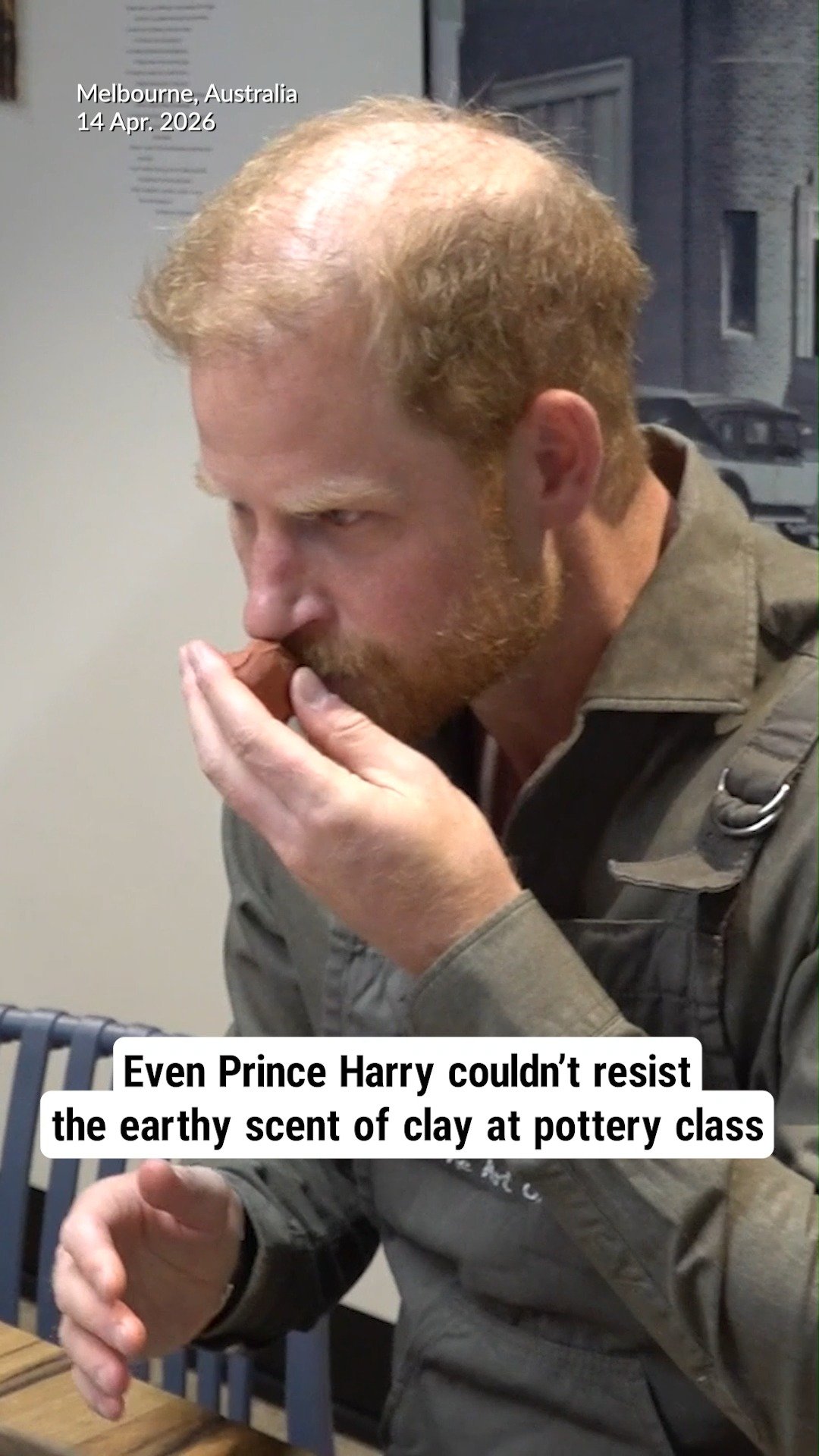 Even Prince Harry couldn’t resist the earthy scent of clay at pottery class