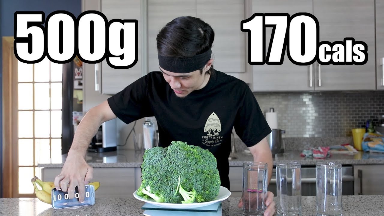 500g raw broccoli challenge destroyed