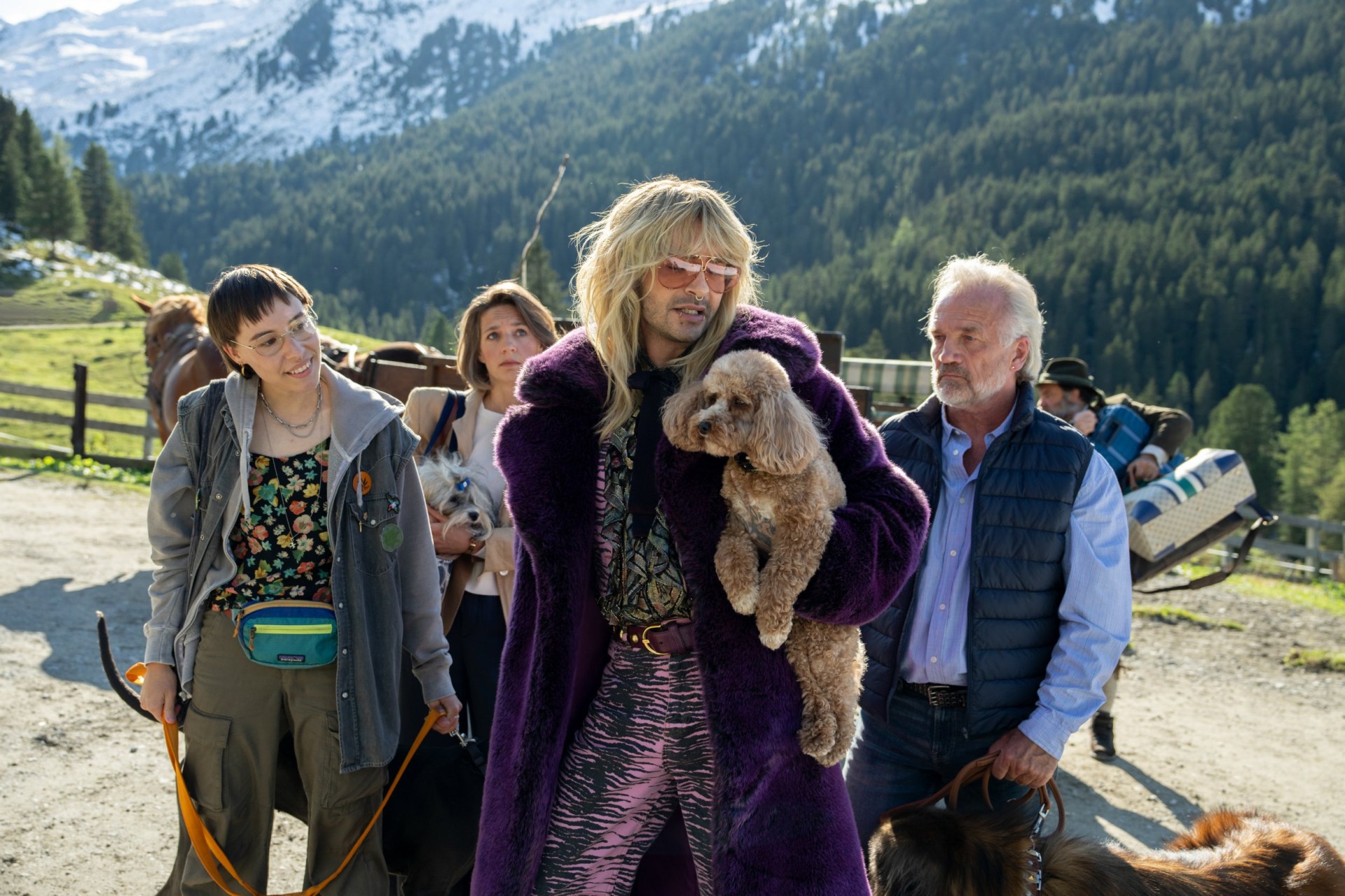 It’s not every day you get to watch a German comedy about training dogs starring an Icelandic former Charlton Athletic footballer (Picture: Netflix)