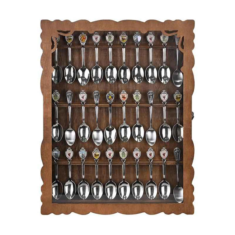I put a spoon rack on my hallway wall, and it's the prettiest storage ...