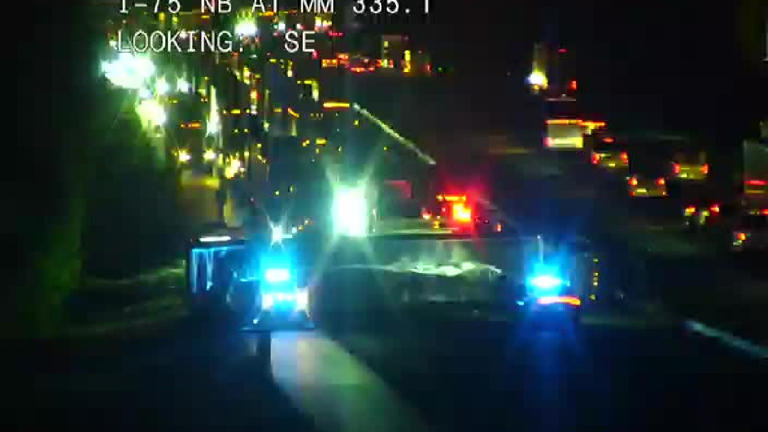 Overturned tractor-trailer shuts down northbound I-75 in Sumter County ...