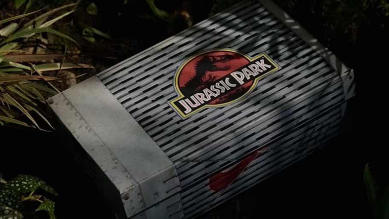 The Nike Ja 3 'Jurassic Park' pack is parked on shelves