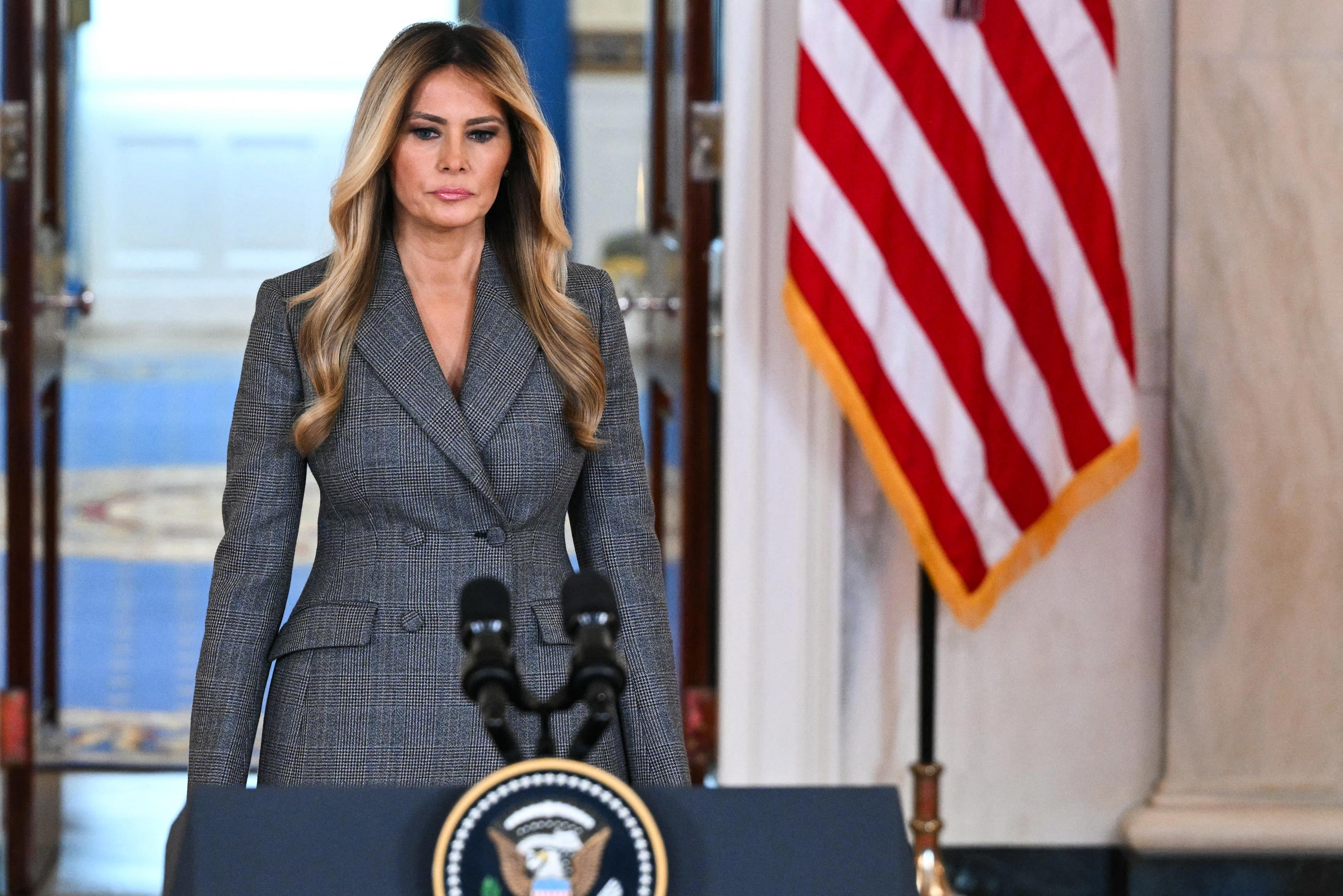 Melania Trump, on her own time, opts for a more public life
