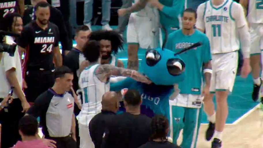 LaMelo Ball was so excited after Hornets play-in win he accidentally ...