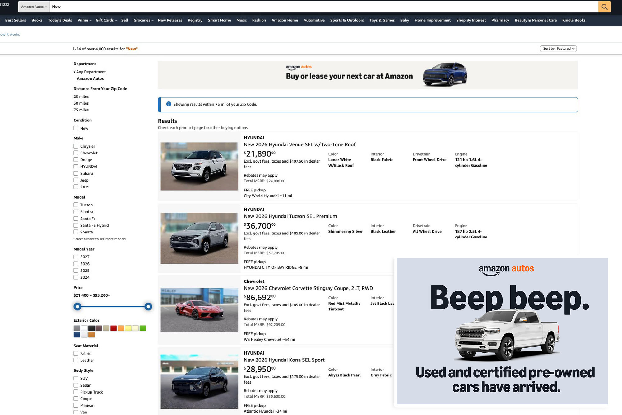 Would you buy a car on Amazon? Retail giant is expanding their online ...