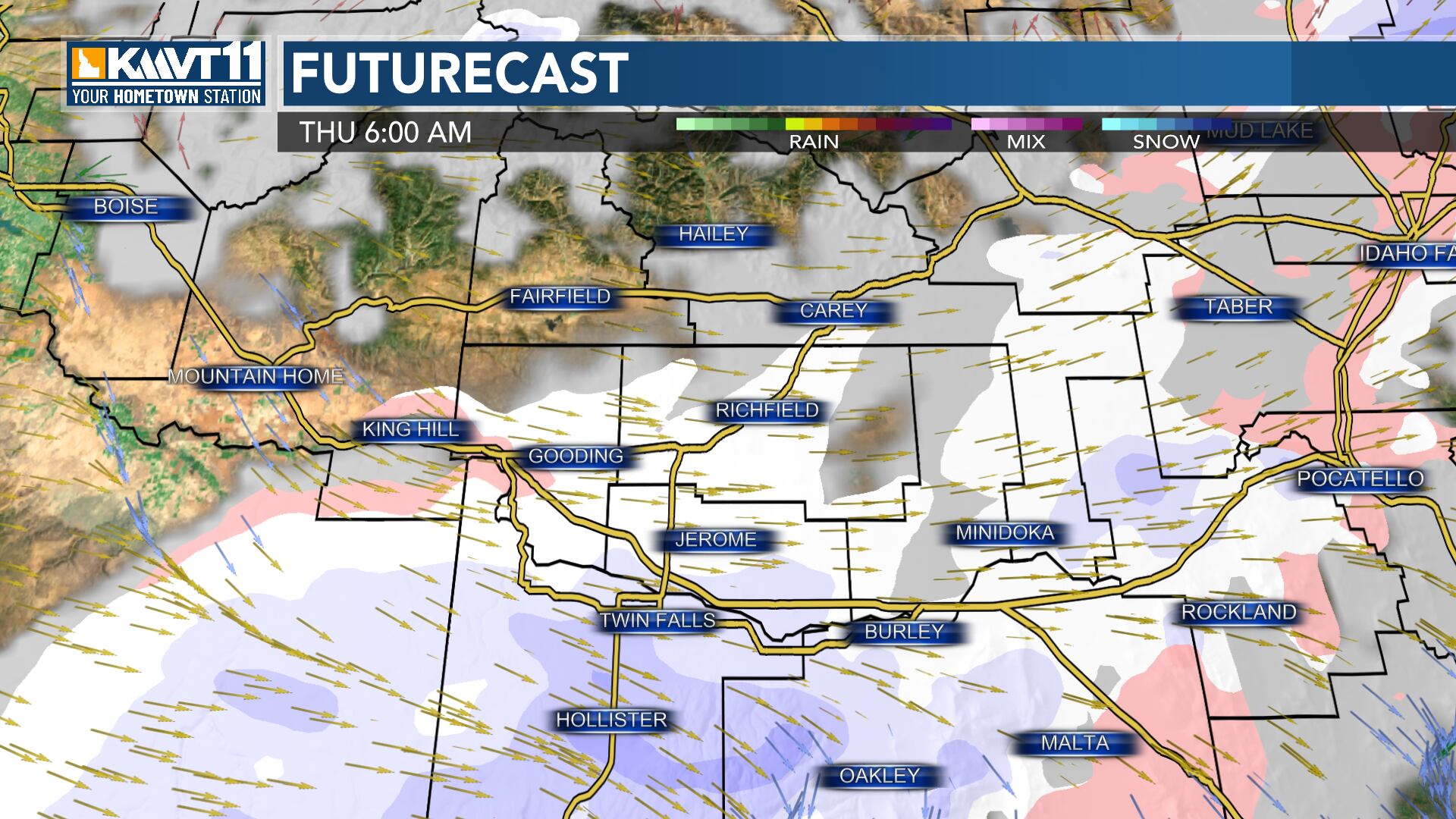 Rain and snow brings multiple weather alerts to Southern Idaho