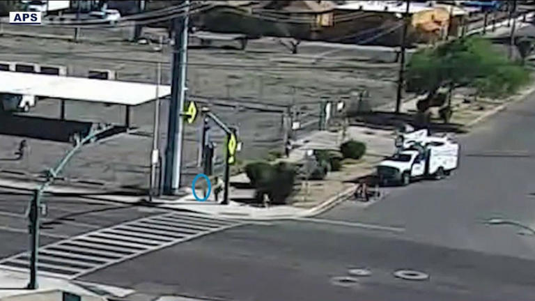 APS worker saves child from running into traffic