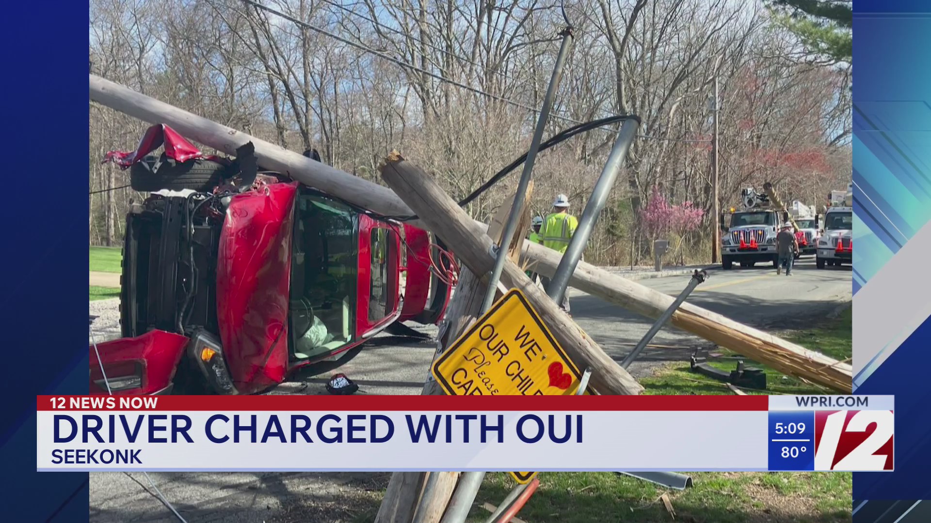 Driver charged with OUI after crash in Seekonk