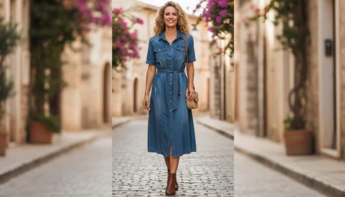 Trending denim dresses for modern everyday style