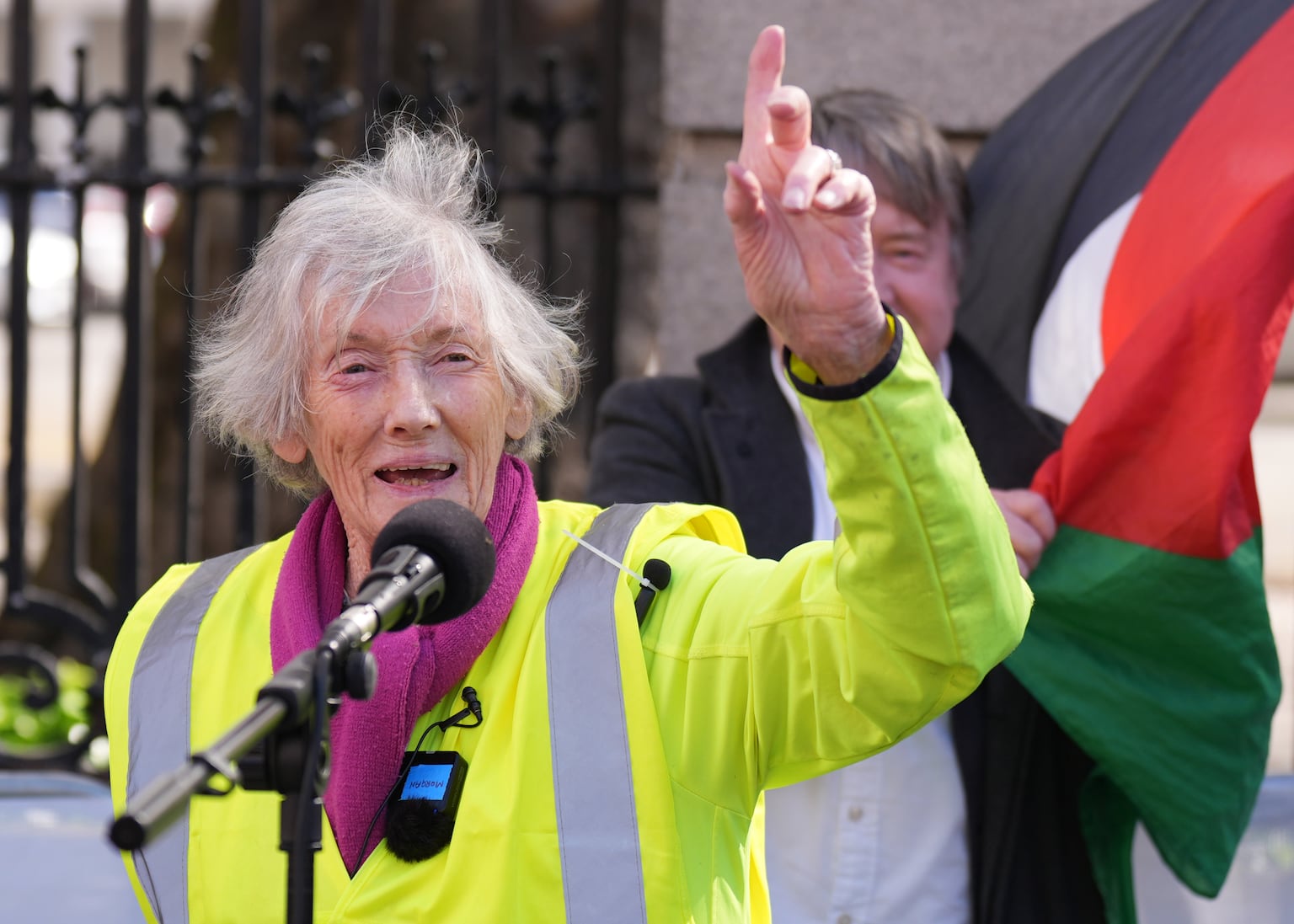 91-year-old woman walks 220km to protest over US military at Irish airport
