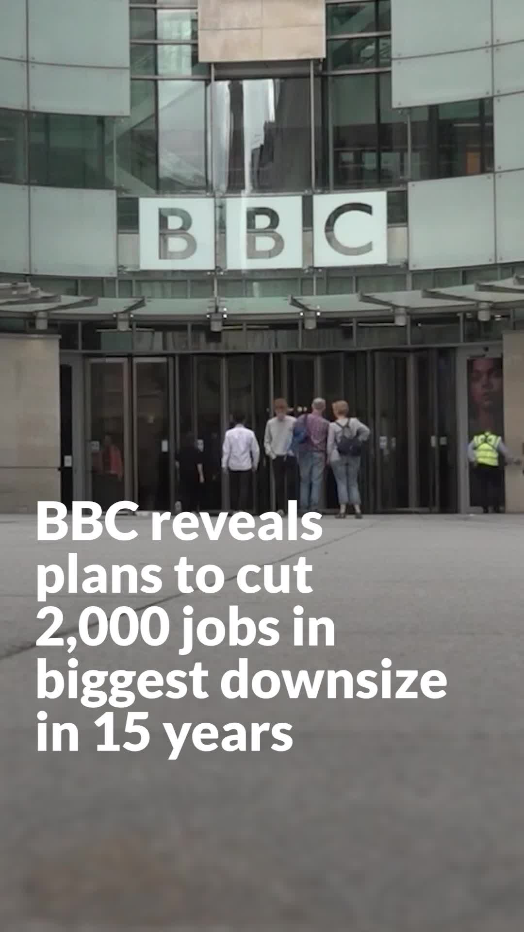 BBC reveals plans to cut 2,000 jobs in biggest downsize in 15 years