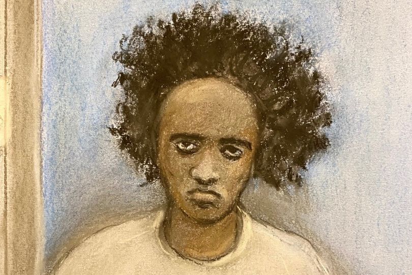 Court sketch of Axel Rudakubana