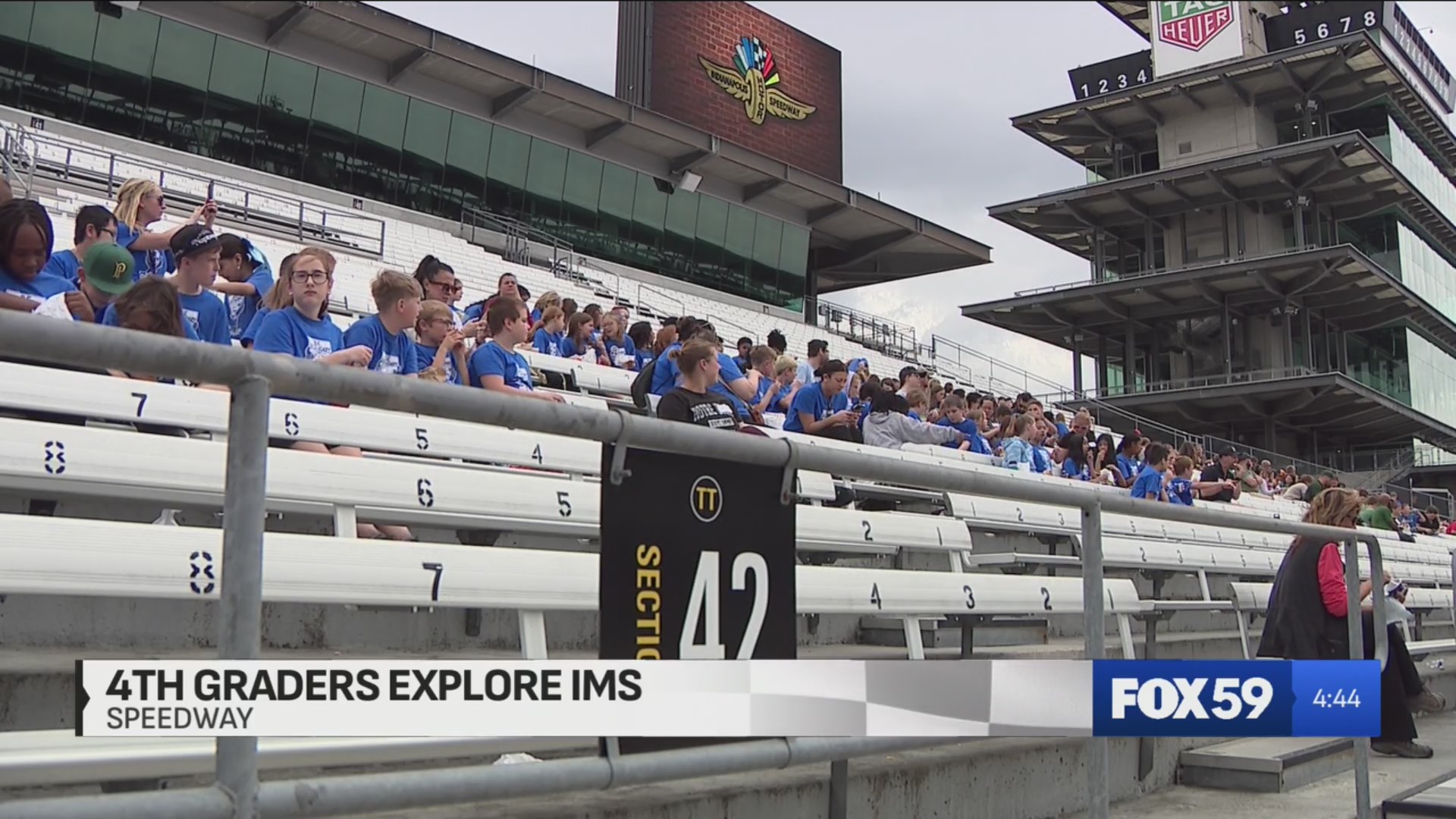 Fourth graders get a field trip to the Indianapolis Motor Speedway