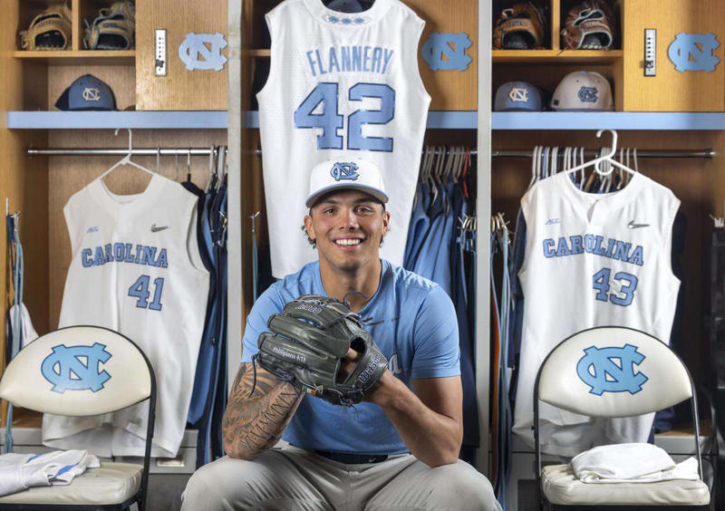 Why Jackie Robinson Day is personal for UNC baseball pitcher Boston Flannery