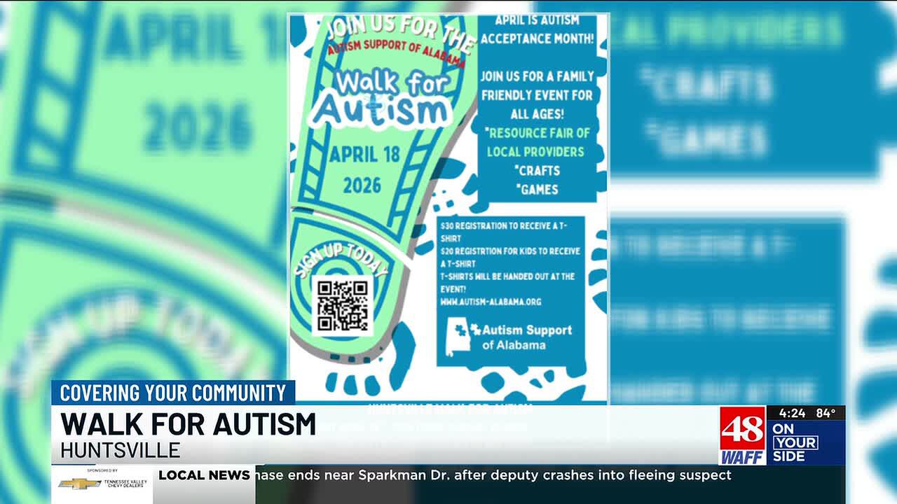 Autism Acceptance Month walk coming to Huntsville on Saturday