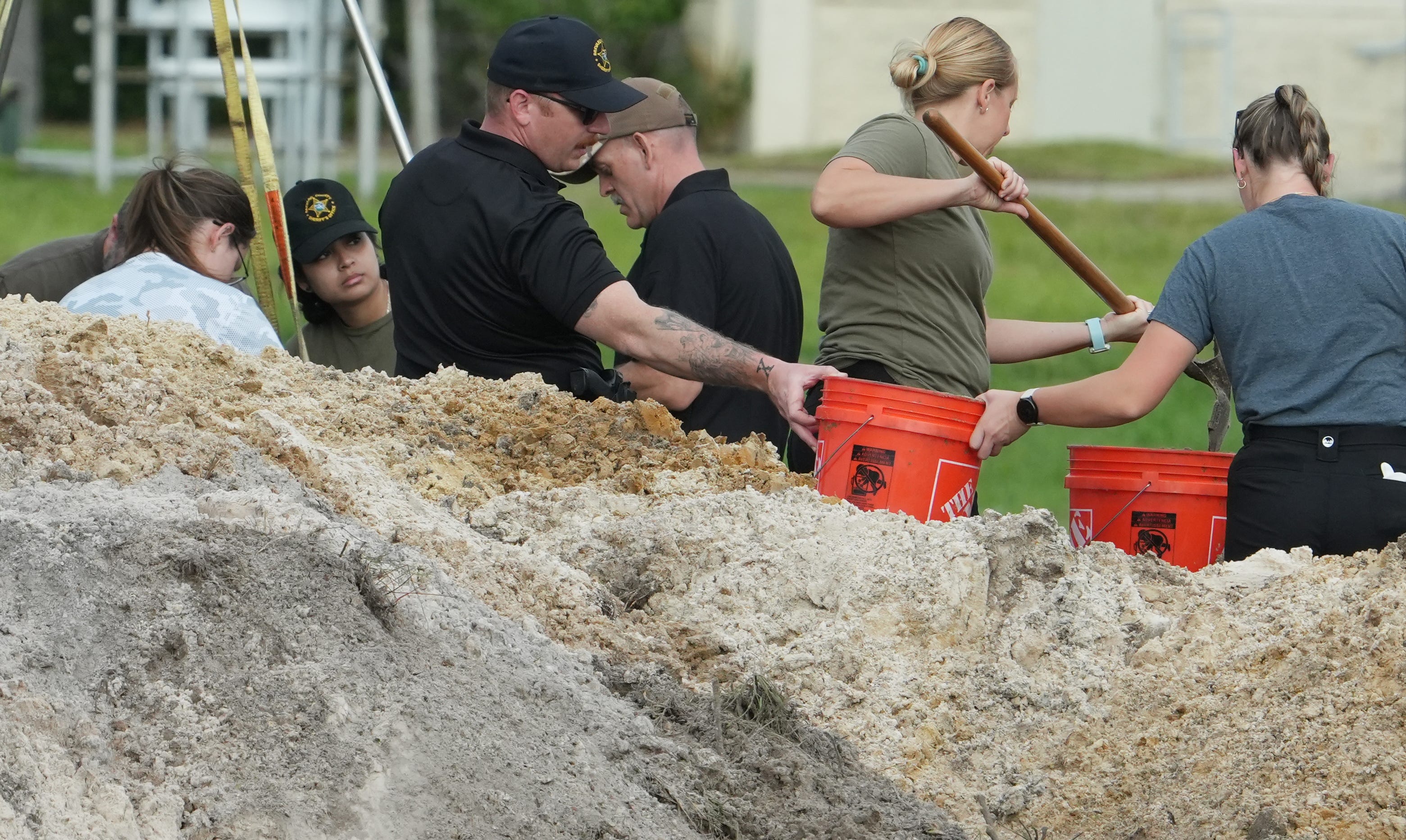 Multiple law enforcement agencies conduct large dig near the Avenue Viera
