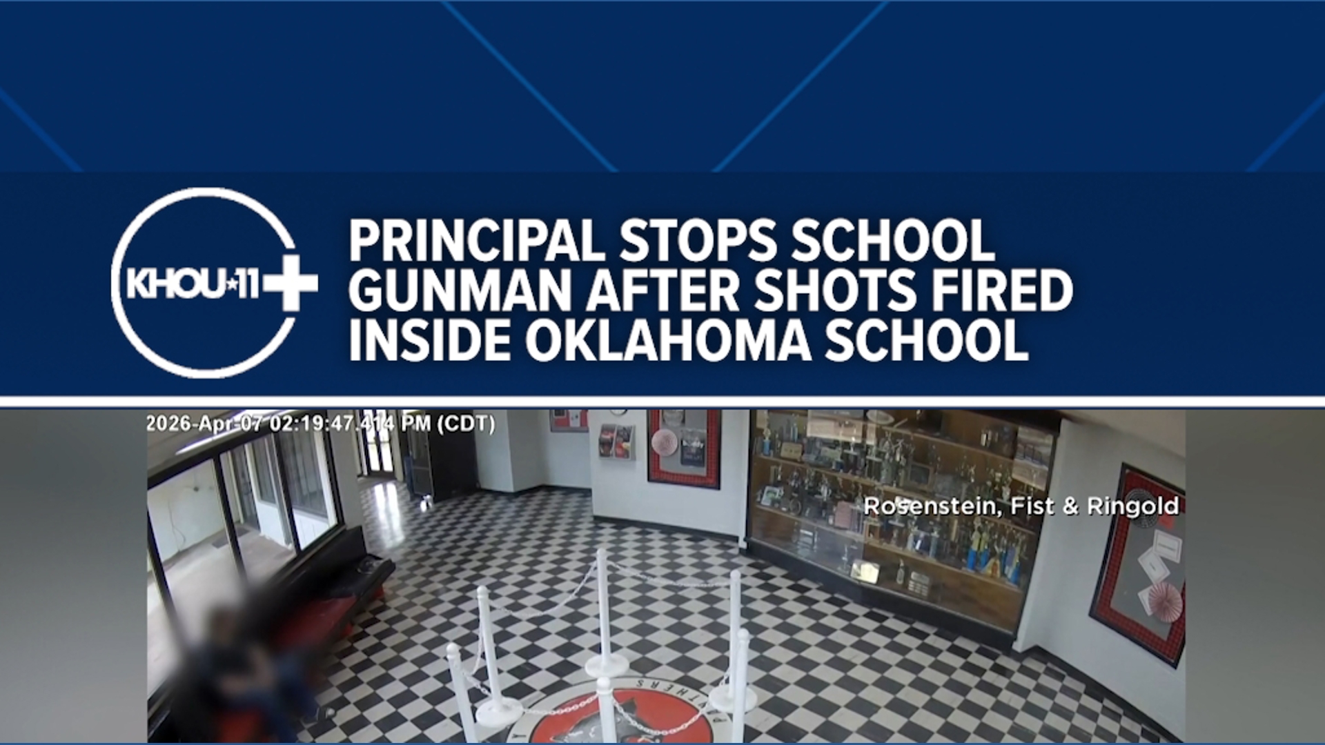 Principal stops school gunman after shots fired inside Oklahoma school