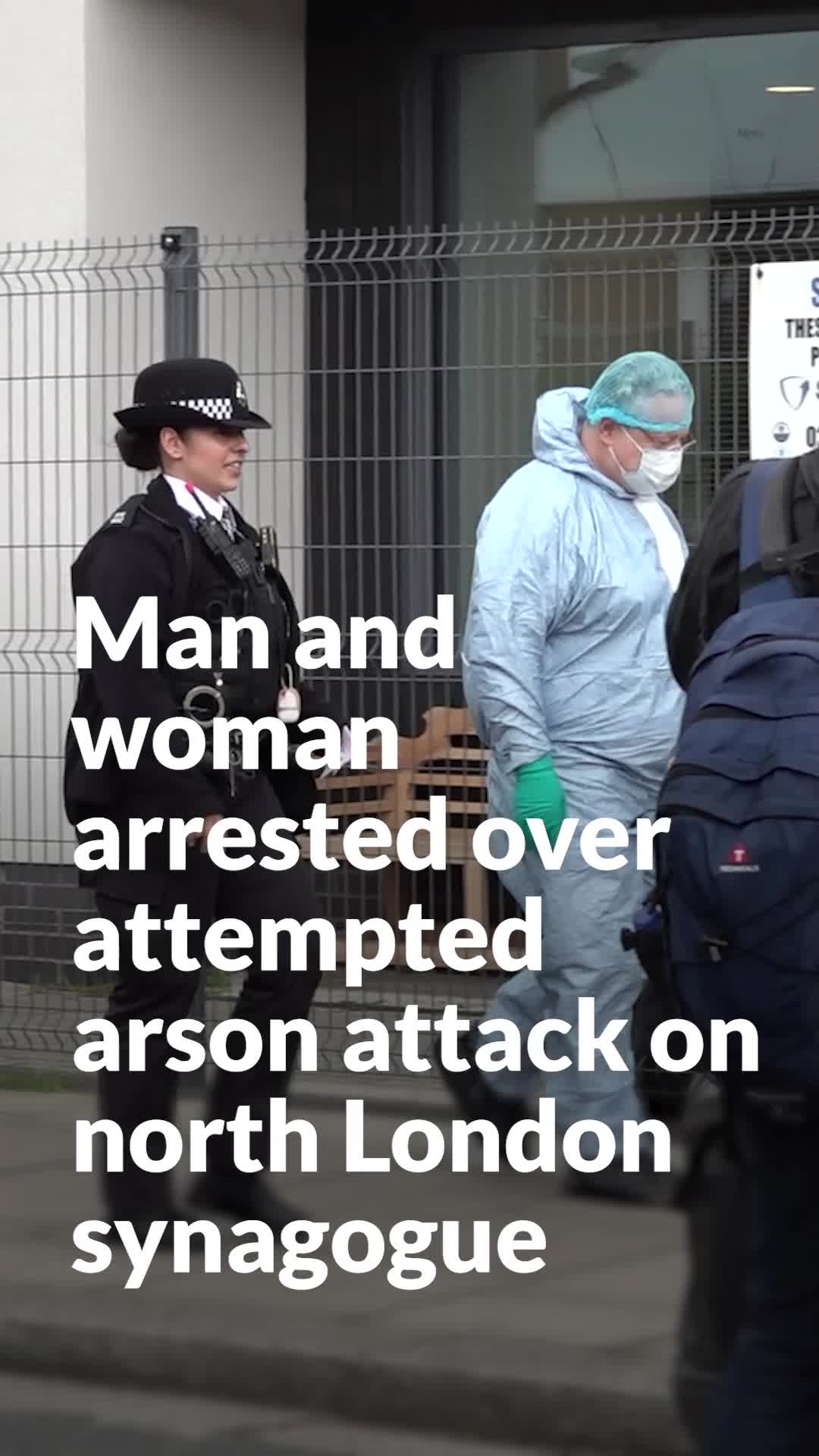 Man and woman arrested over attempted arson attack on north London ...