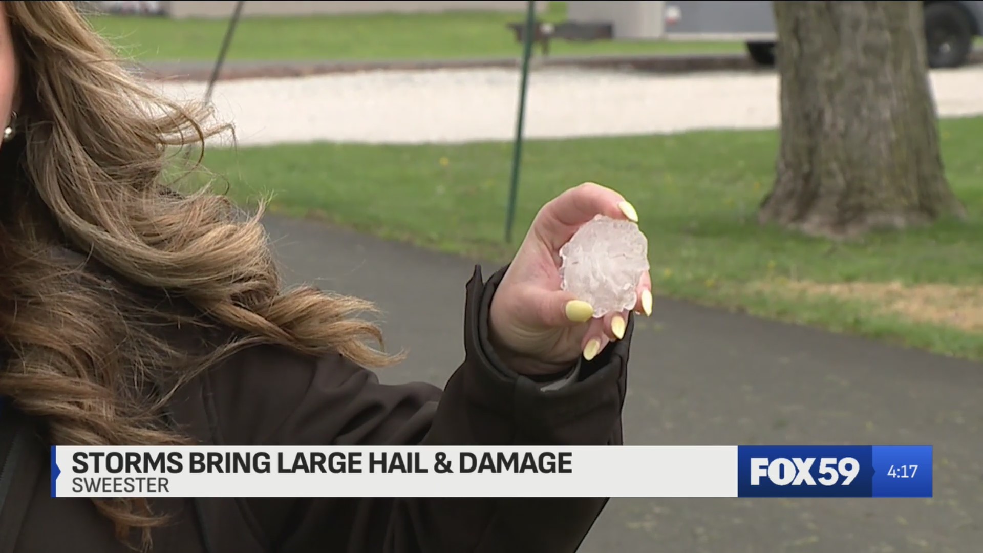Tennis ball sized hail hits Grant County community