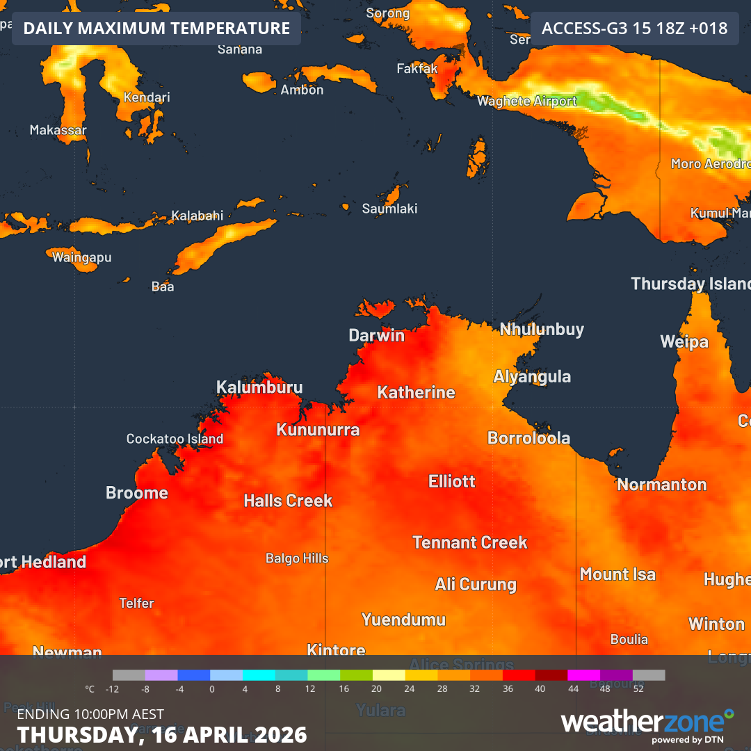 Darwin heading for hottest day of the year
