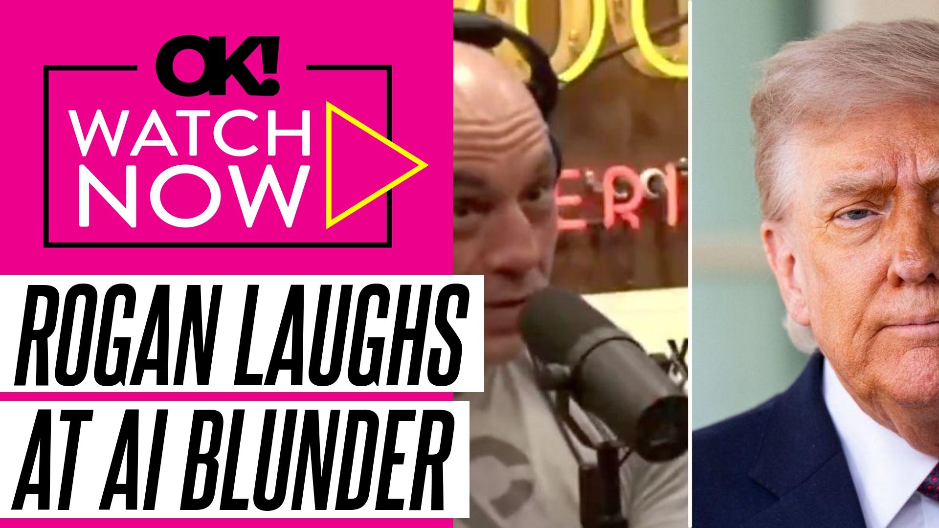 Joe Rogan bursts out laughing over Donald Trump's claim that AI picture ...