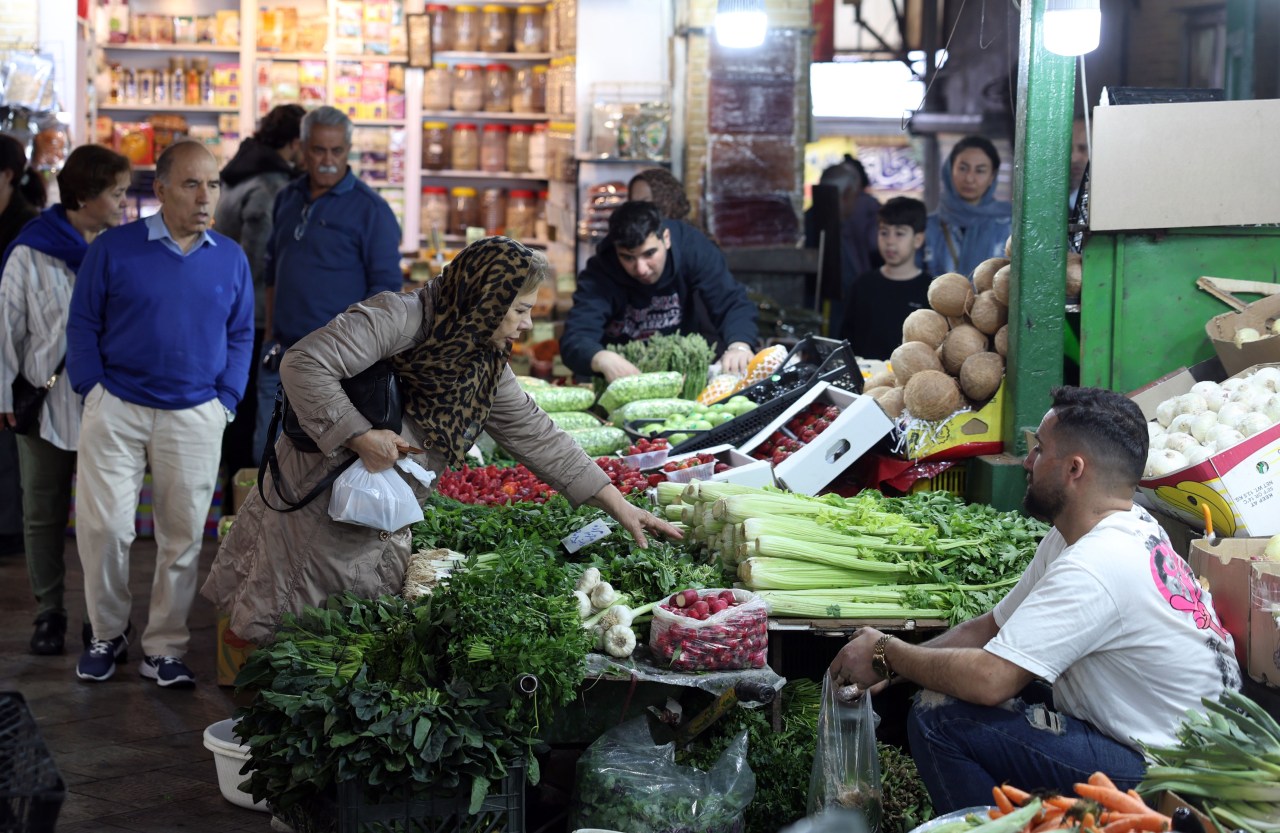A market in Tehran on March 24.