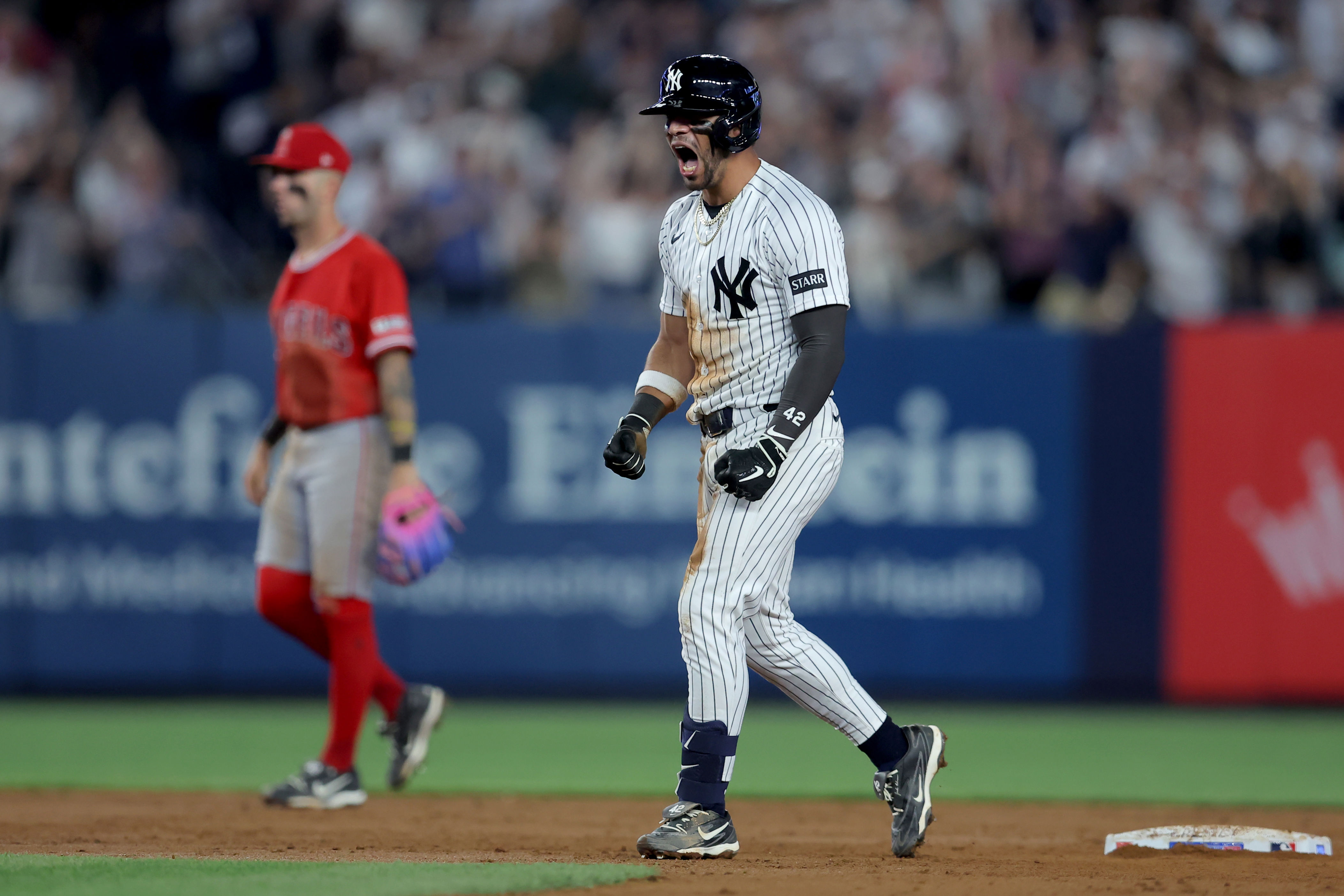 Yankees walk off Angels as José Caballero’s double secures comeback win