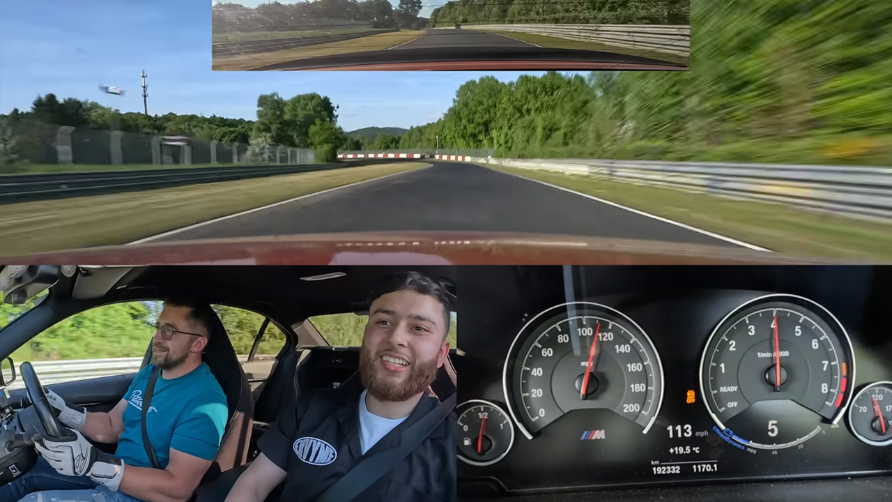 This BMW 340i hits limits on Nürburgring race track run