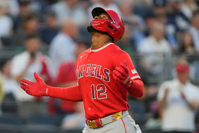 Angels slugger Jorge Soler begins serving 4-game suspension against ...