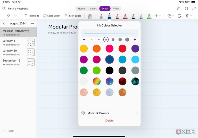 I wanted to switch from OneNote to Obsidian, but one missing feature ...