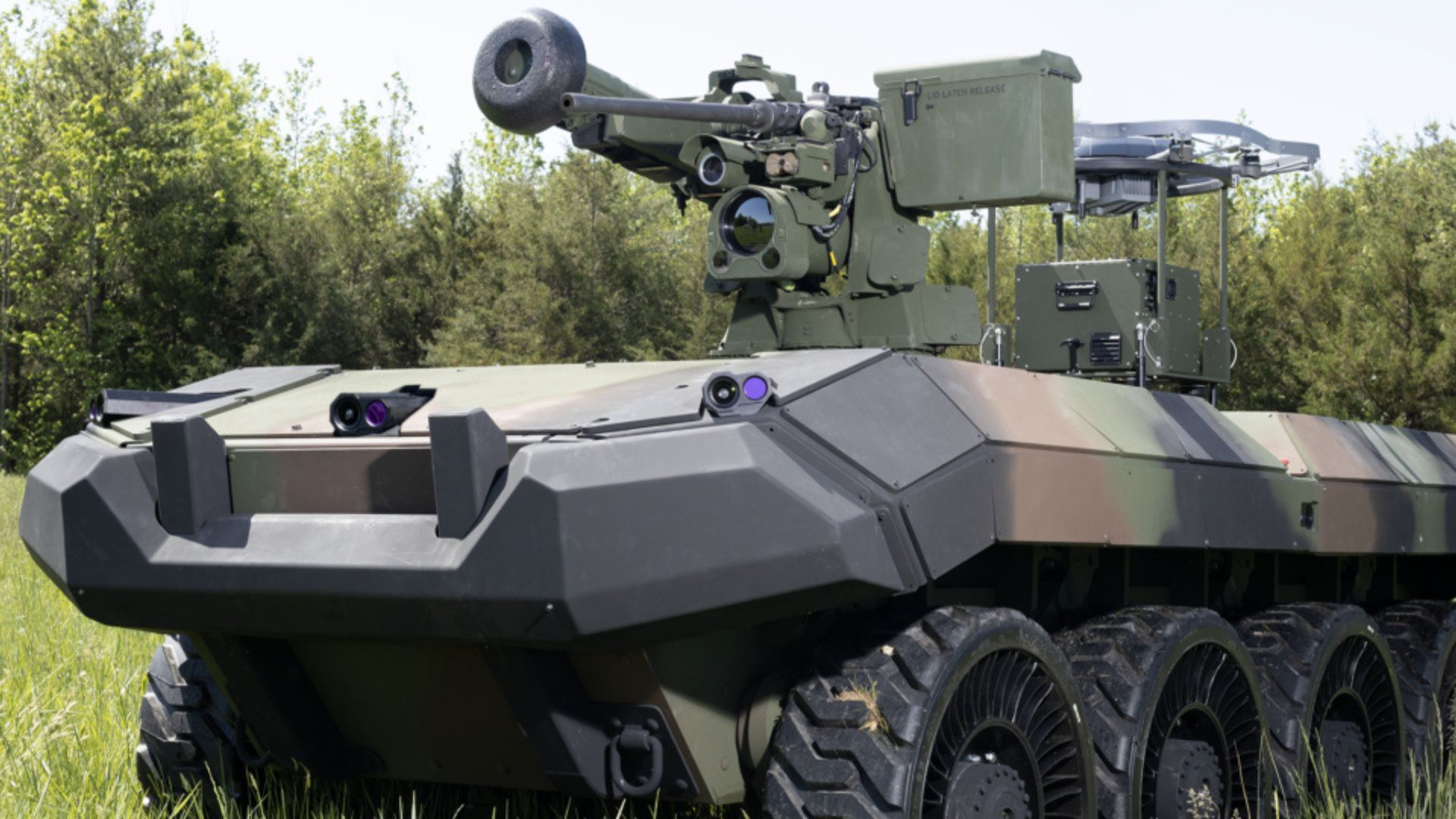 US Army trials unmanned Hunter Wolf robot with gun, radar in combat drills