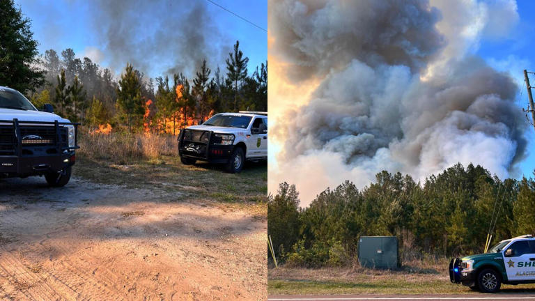 State Road 26 back open as crews battle wildfire in Alachua County