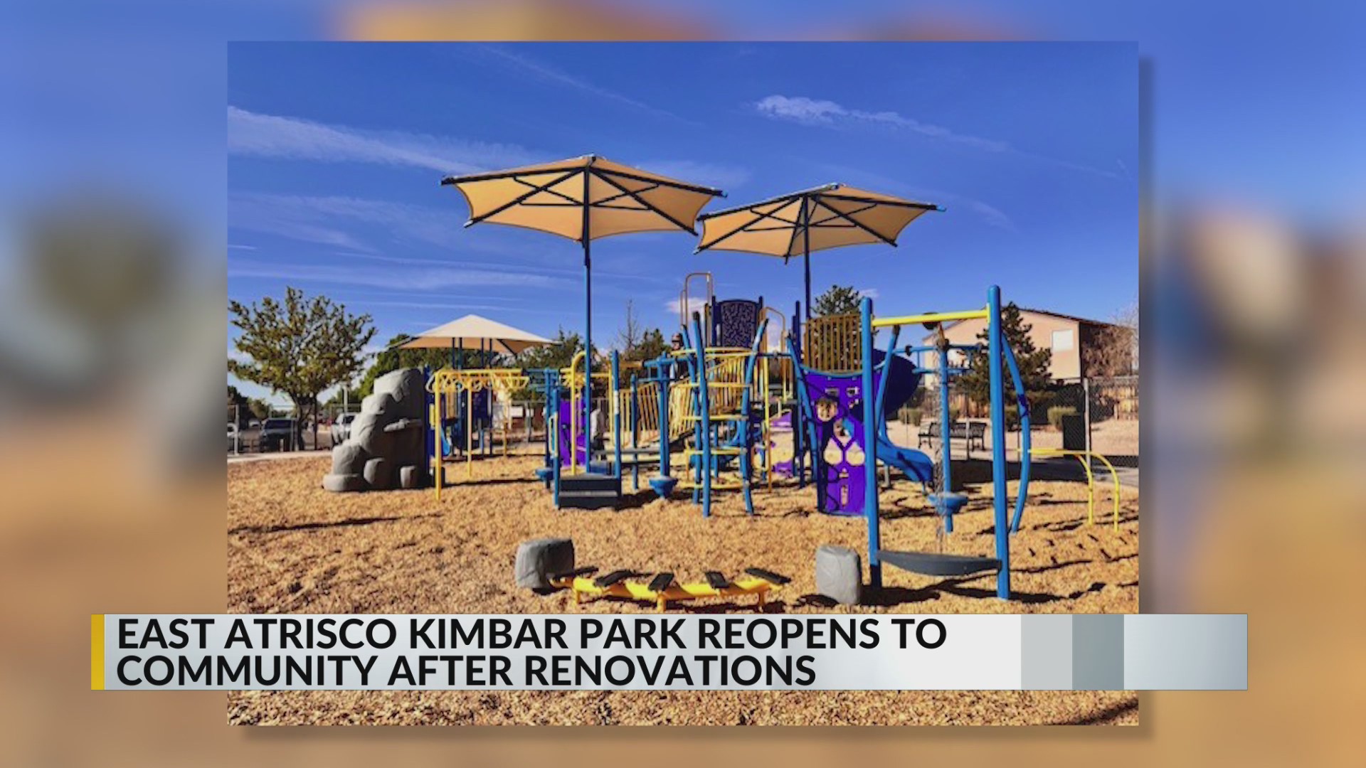 Northwest Albuquerque park reopens with new playground, other amenities