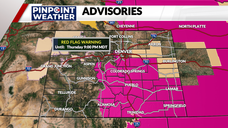 Denver weather: Warm, windy on Thursday ahead of Pinpoint Weather Alert Day