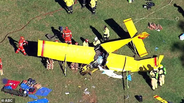 Pilot fighting for life after his light plane crashed into a paddock in ...