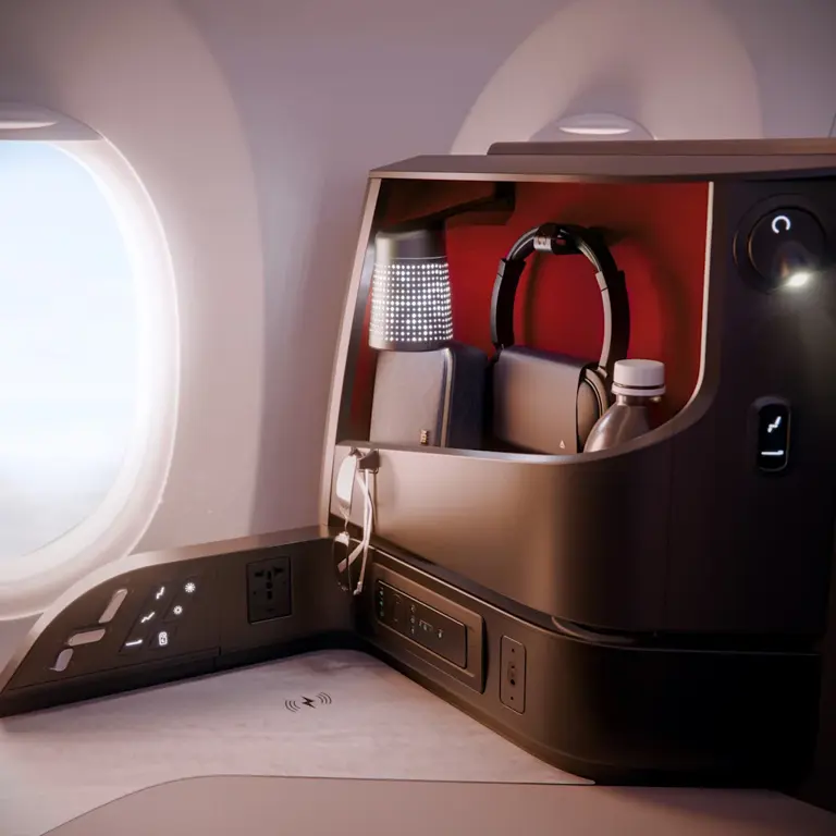Delta’s swanky new suite is designed for side sleepers