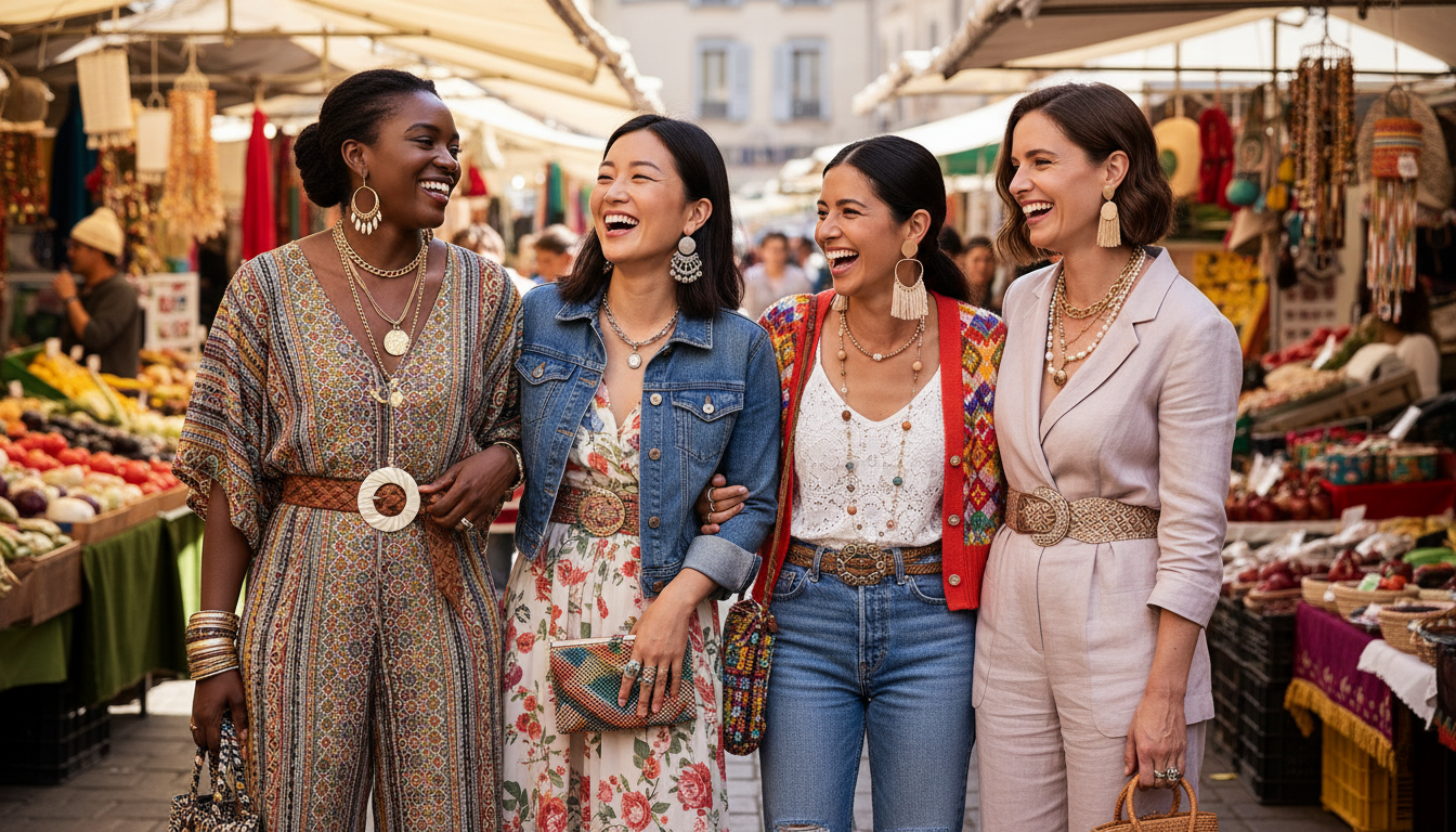 Why over-accessorizing is casual fashion’s bold new statement