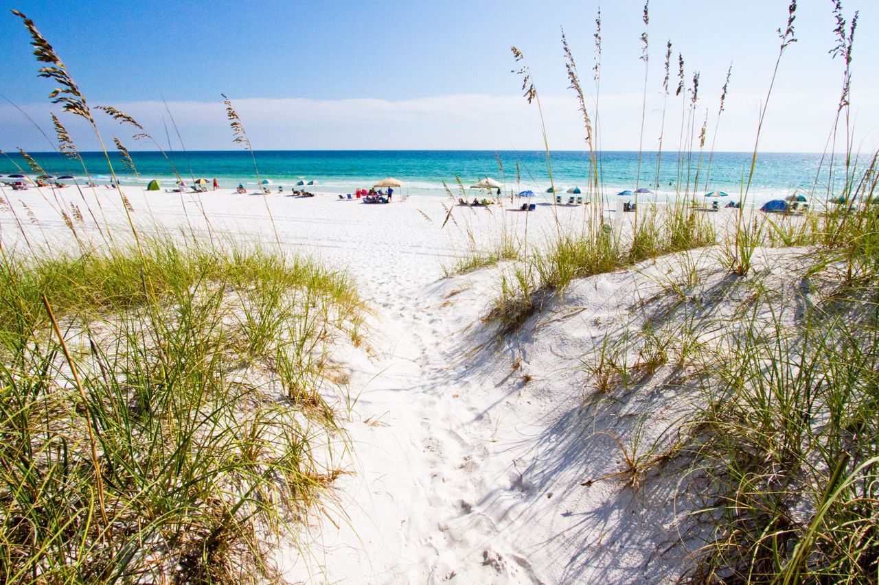Public beach access in Seagrove, Florida, on 30A in South Walton.