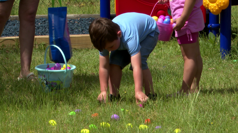 Local collaboration holds Easter egg hunt for special needs children