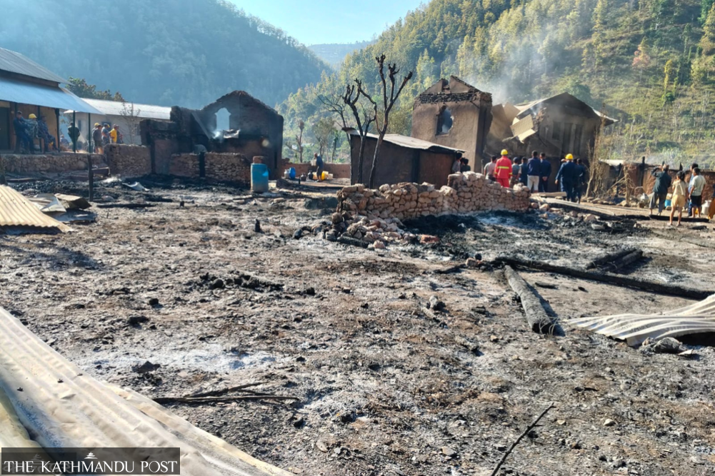 Fire destroys 22 houses and sheds in western Nepal, causes Rs9.35 ...
