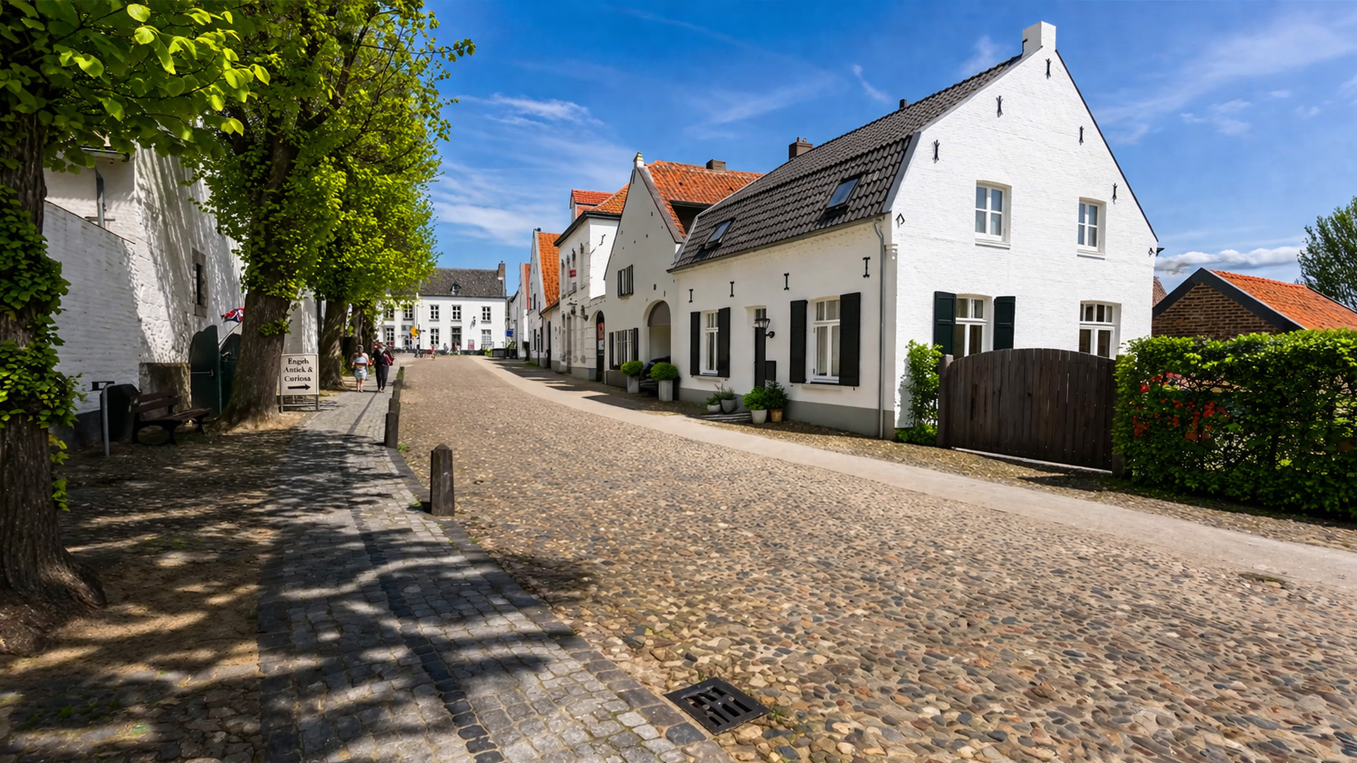 Thorn Netherlands scenic white village streets (4K)