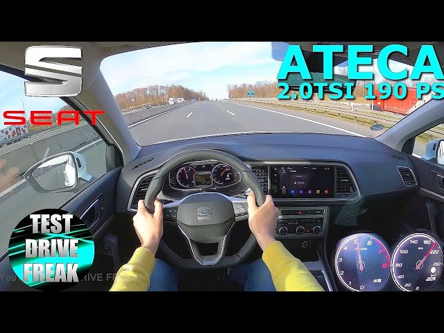 2021 Seat Ateca 2.0 TSI 4Drive 190 PS top speed autobahn drive POV