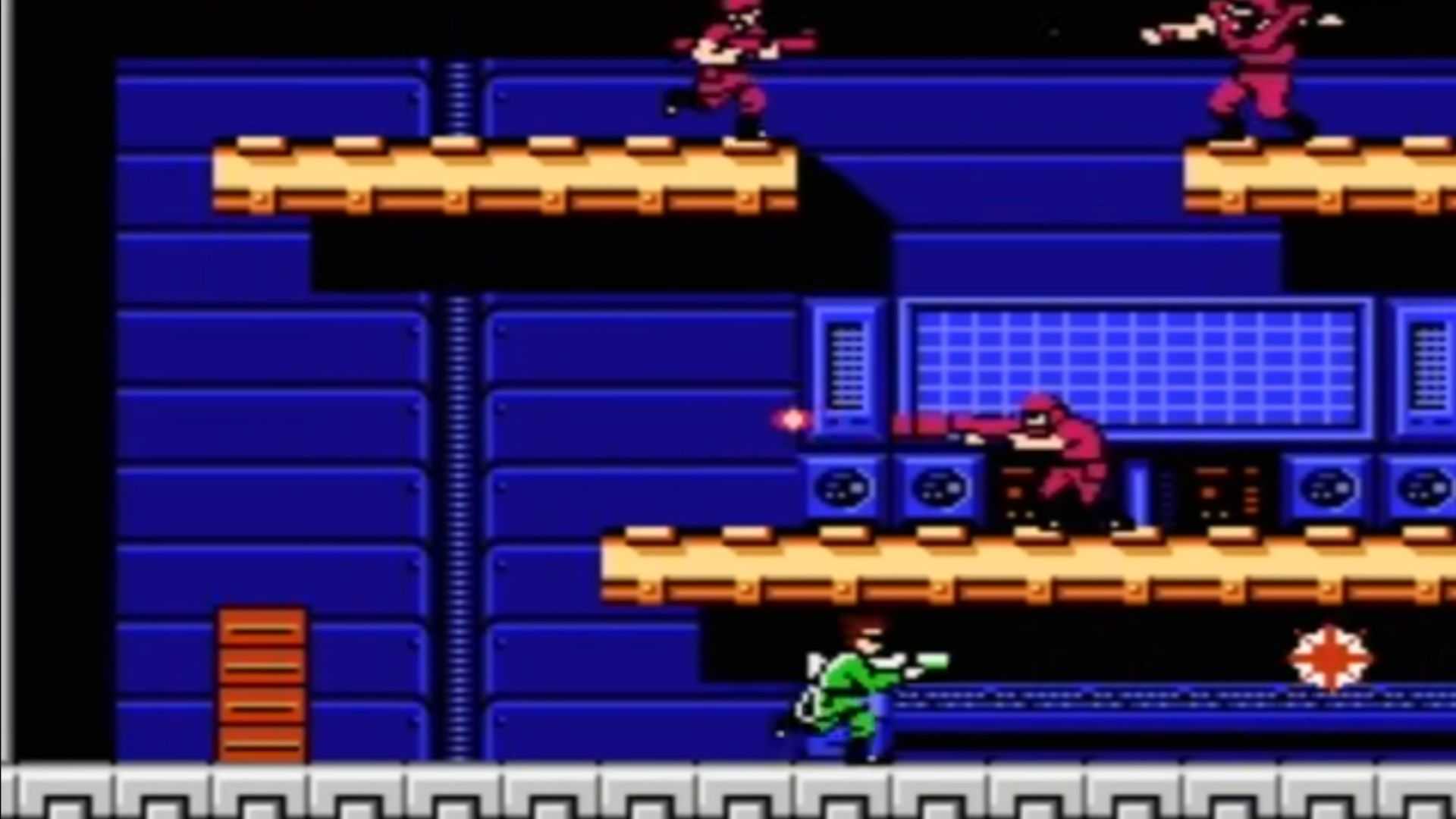 bionic commando nes screenshot