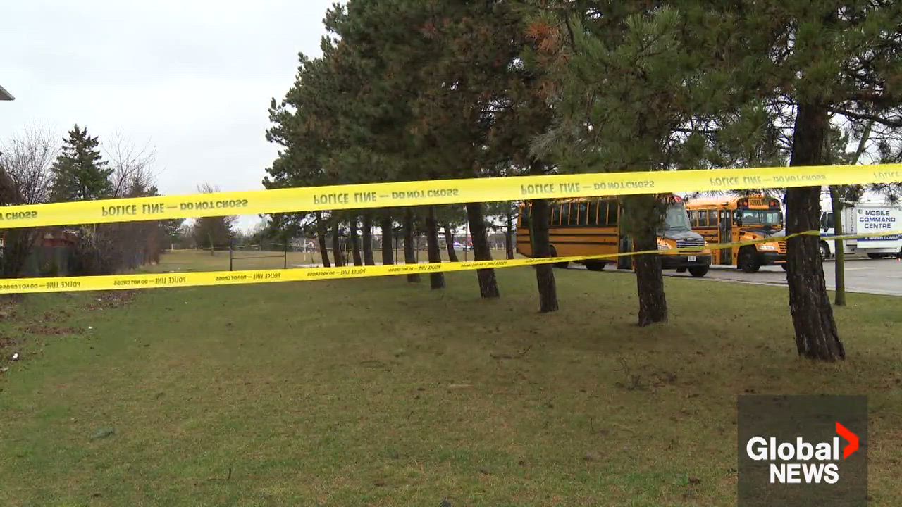 Two dead in late-night shooting at Brampton elementary school, police ...