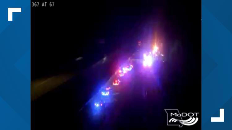 1 dead, 4 injured in wrong-way crash on north St. Louis County highway