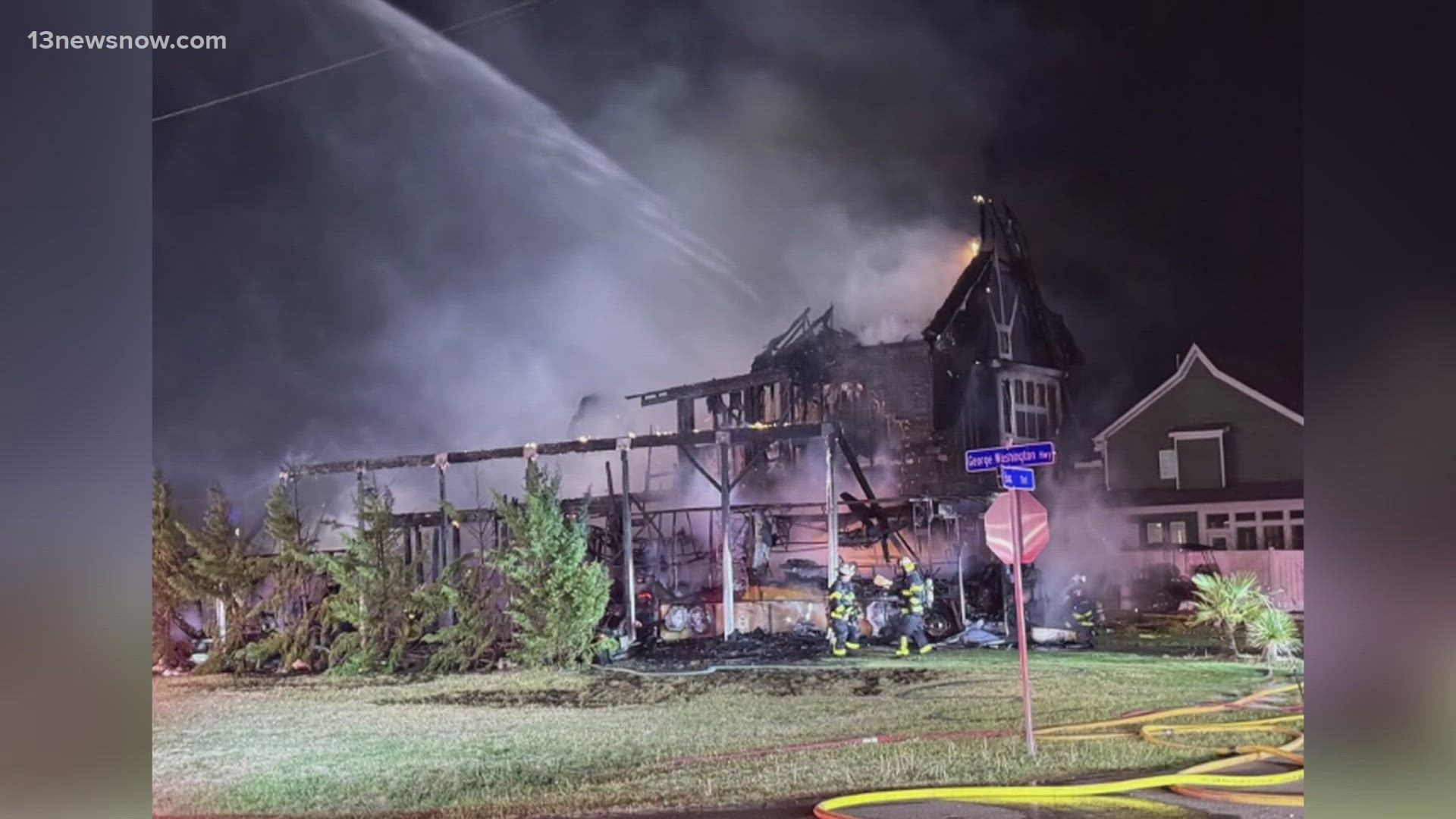 Family of 3 displaced after serious house fire in Chesapeake