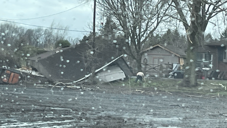Severe storms sweep through southeast Michigan; homes damaged, trees down