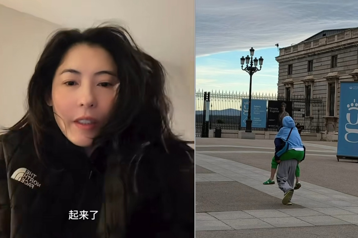 Trương Bá Chi hạnh phúc vì khoảnh khắc được Quintus cõng trên lưng